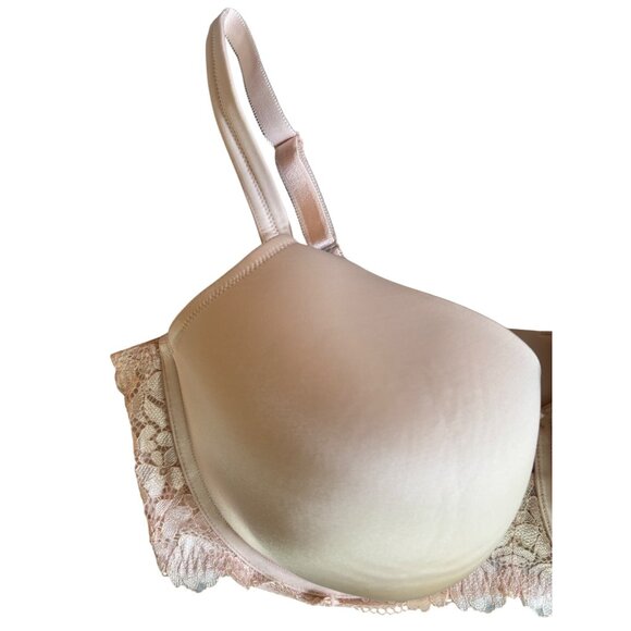 Talbots Lace Bra Size 40DDD Plus‎ Nude Lace NWT 3 Hooks Loops - Picture 2 of 9